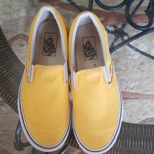 Yellow Slip-On Vans